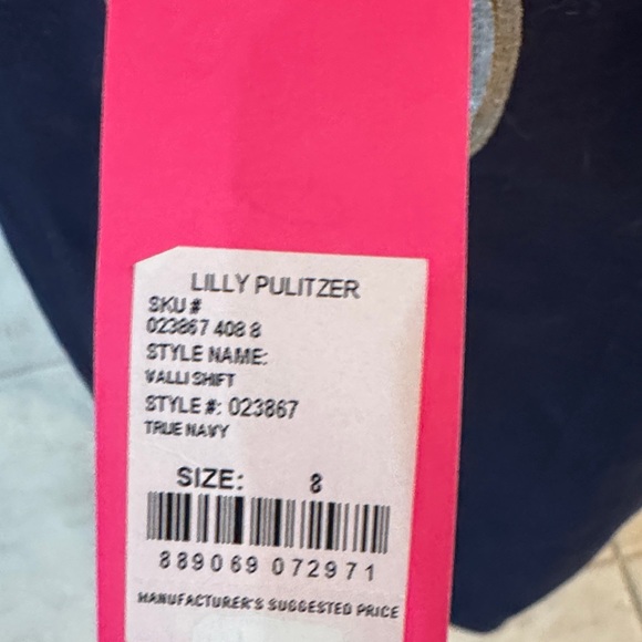 Lilly Pulitzer Navy Dress with Gold Embellishments - Picture 2 of 4